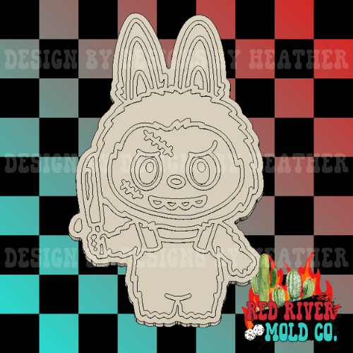 Evil Doll La Bu Bu Silicone Freshie Mold - Red River Mold Co