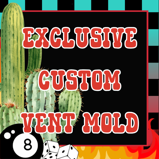 EXCLUSIVE Custom Silicone Double Vent Freshie Mold (read description) - Red River Mold Co