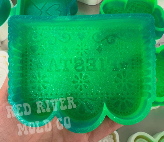 Fiesta papel picado Silicone Freshie Mold - Red River Mold Co