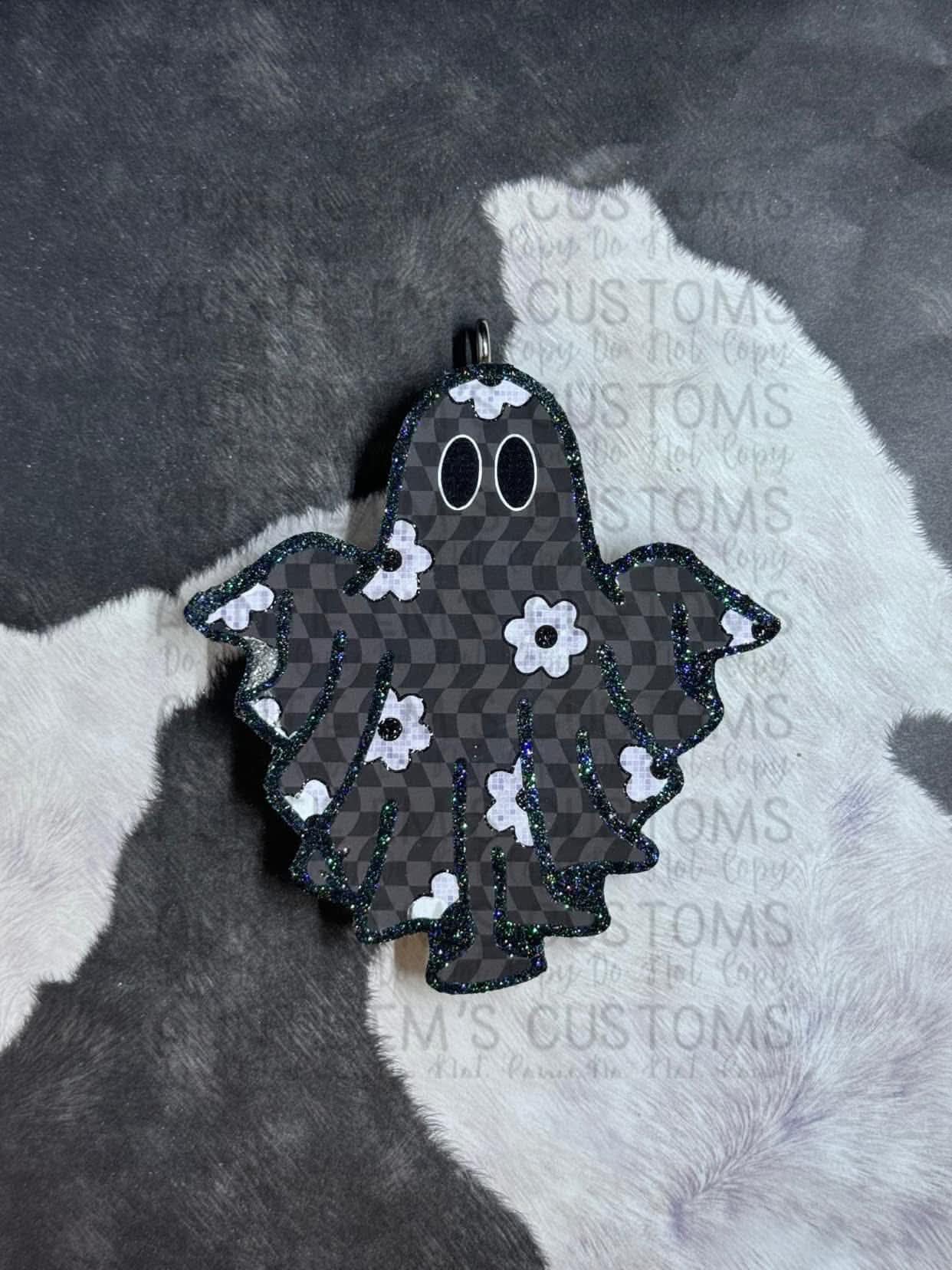 Floral Ghost Silicone Freshie Mold - Red River Mold Co