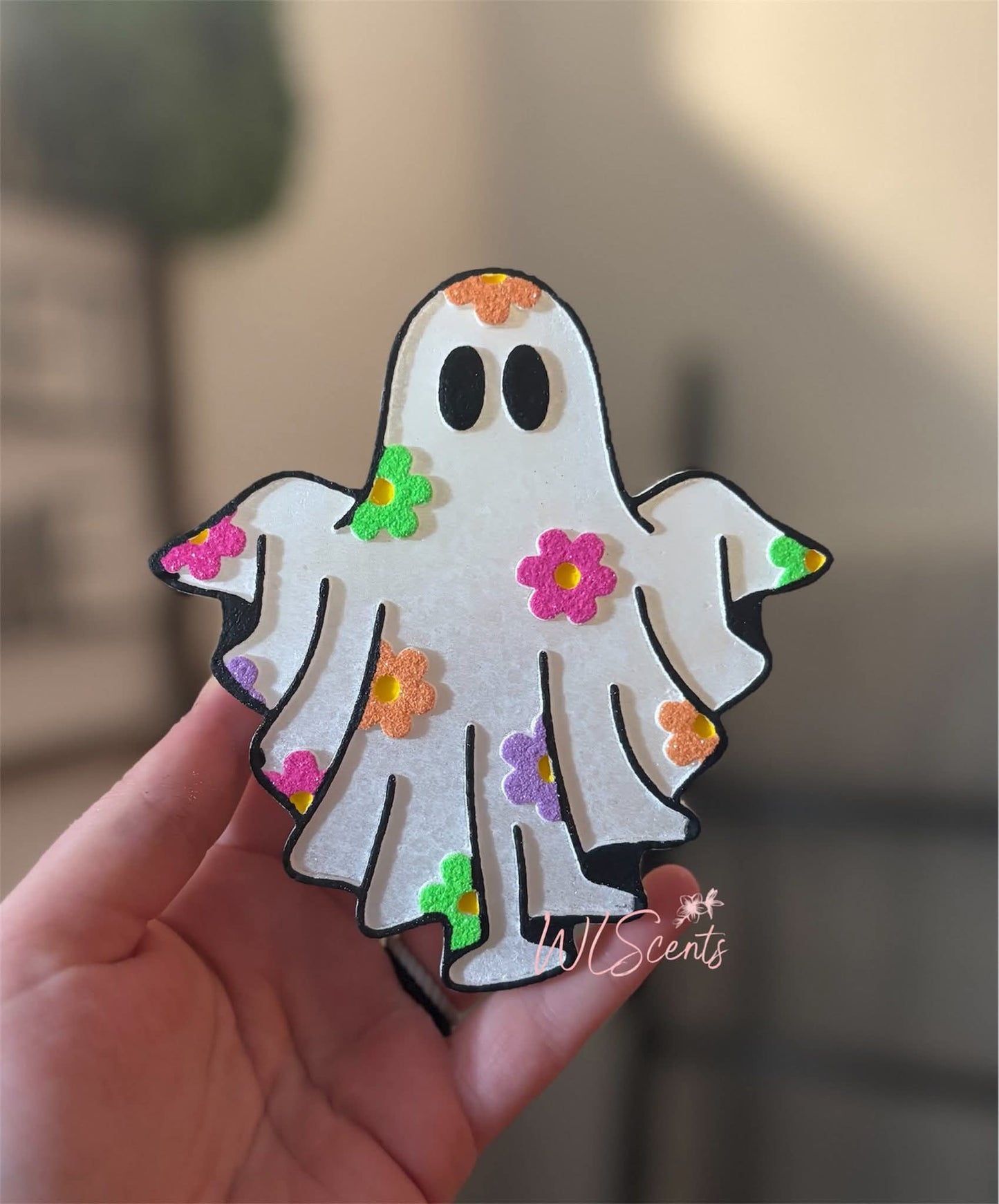 Floral Ghost Silicone Freshie Mold - Red River Mold Co