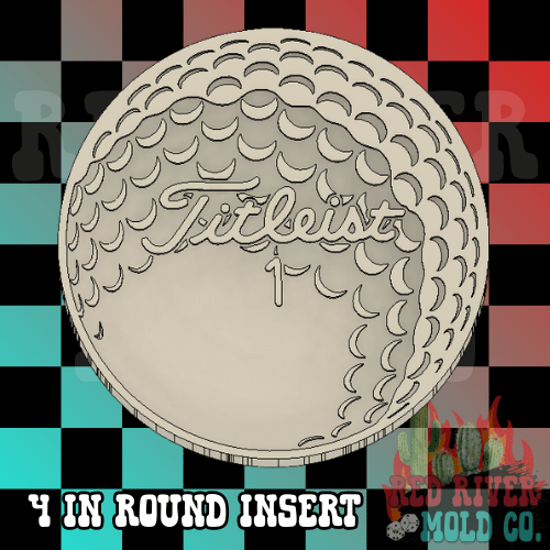 Golf Ball 4 in Round Mold Insert - Red River Mold Co