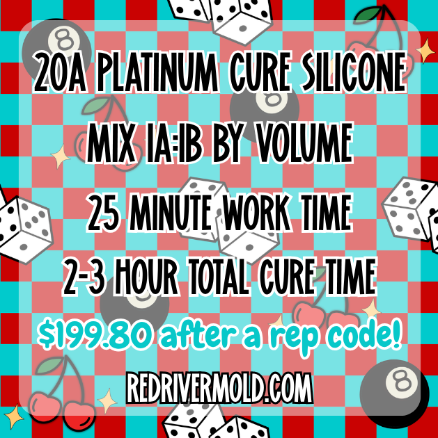 Platinum Cure Silicone 20A (DO NOT USE ANY OTHER DISCOUNT BESIDE A REP CODE)