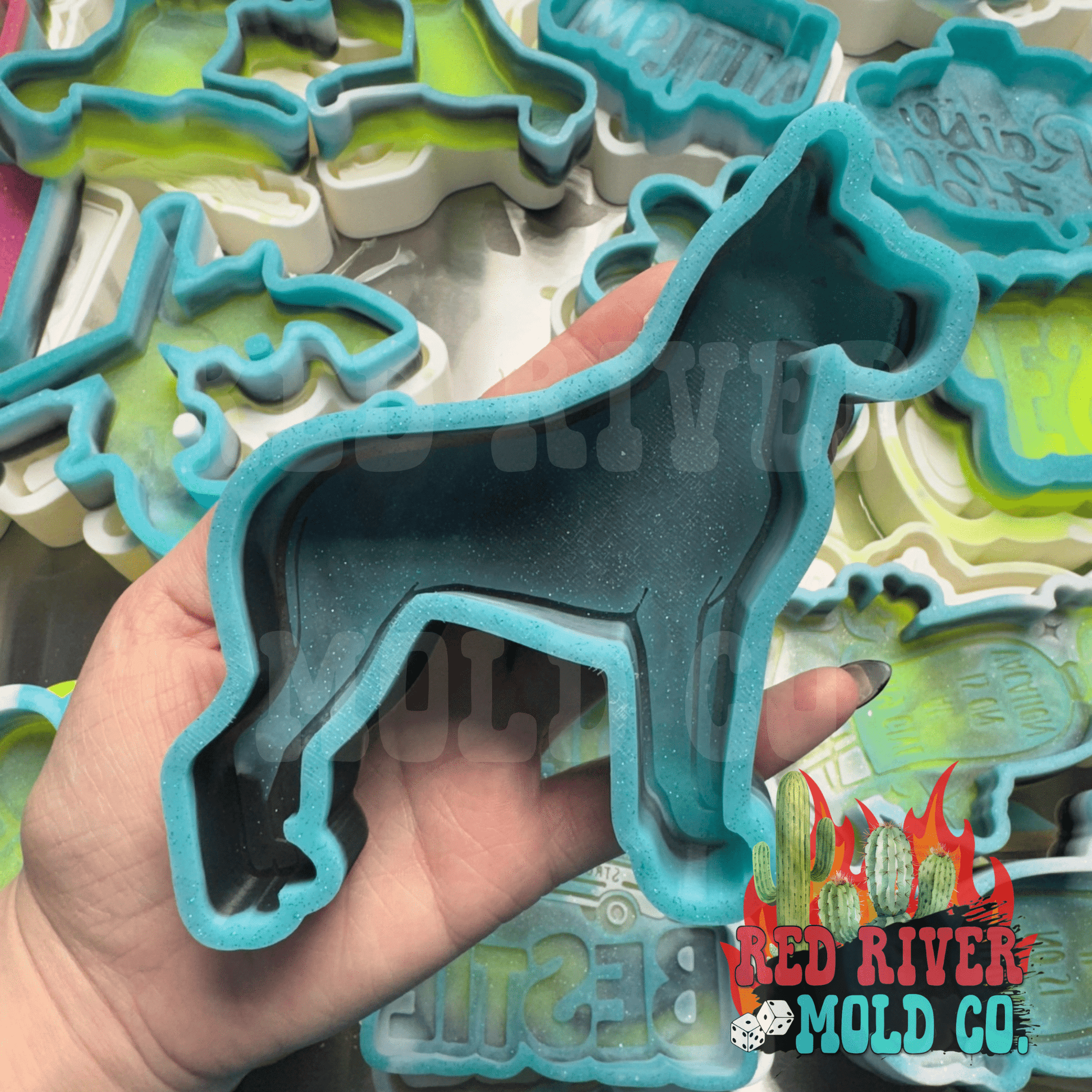 Great Dane Dog Silicone Freshie Mold - Red River Mold Co