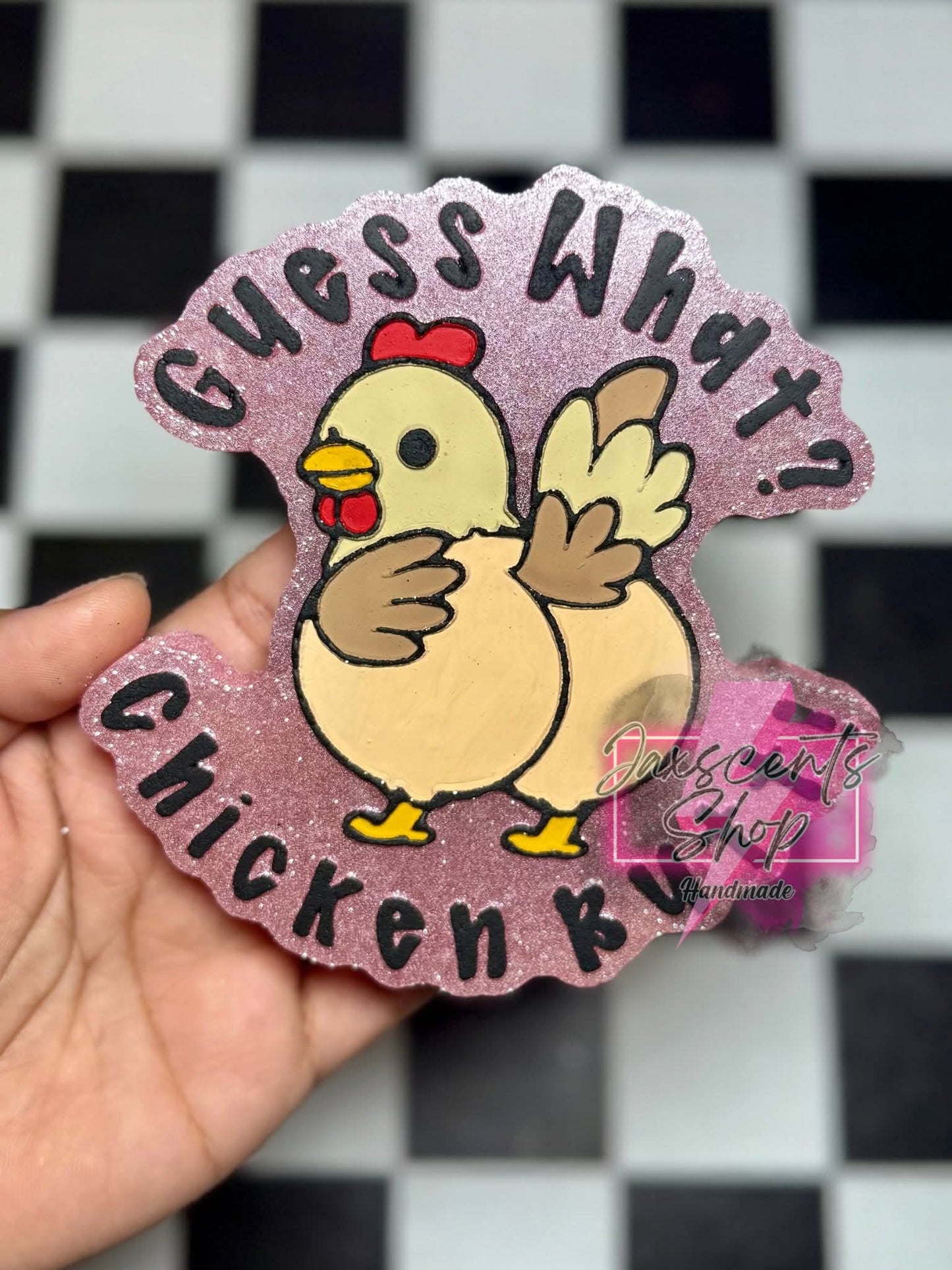Guess What? Chicken Butt! Silicone Freshie Mold - Red River Mold Co