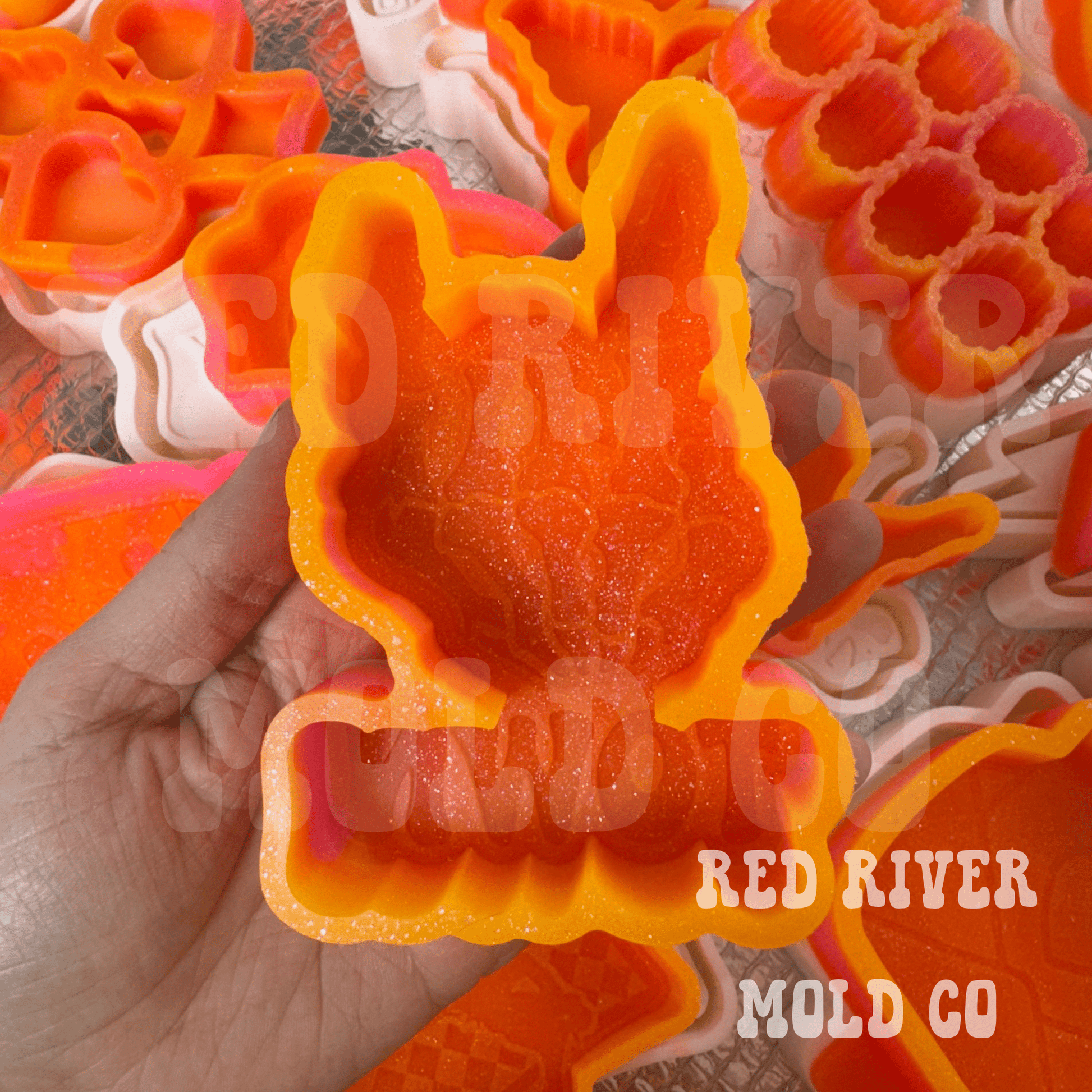 H Town Skeleton hand Silicone Freshie Mold - Red River Mold Co