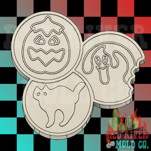 Halloween Cookies Silicone Freshie Mold - Red River Mold Co