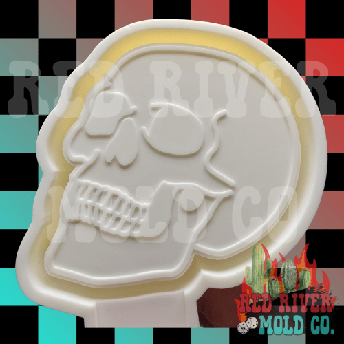 Halloween Skull Silicone Freshie Mold - Red River Mold Co