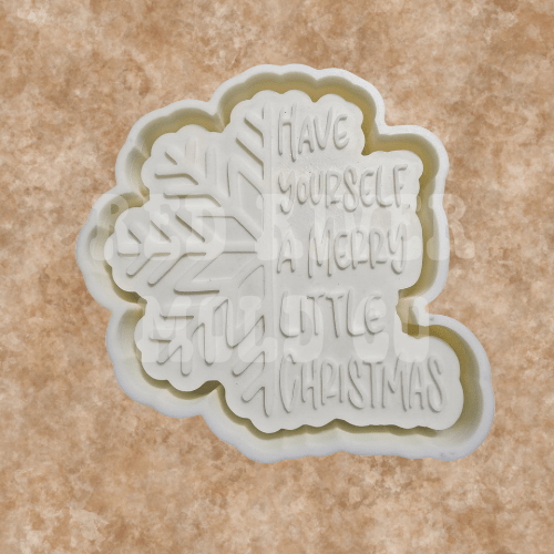 Have Yourself a Merry Little Christmas Snowflake Silicone Freshie Mold - Red River Mold Co