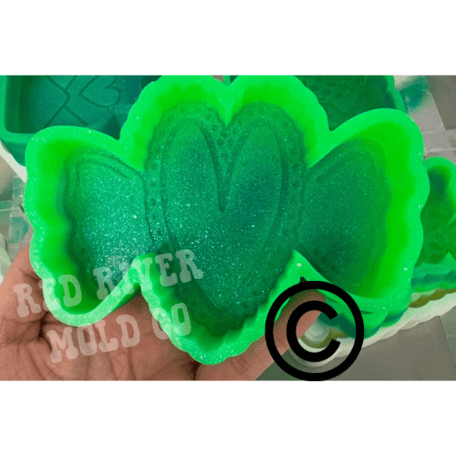 Heart Concho Candy Silicone Freshie Mold RRMC Exclusive - Red River Mold Co
