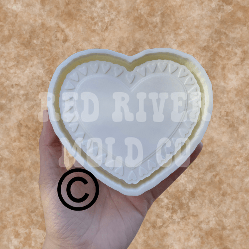Heart of Hearts Concho Silicone Freshie Mold RRMC Exclusive - Red River Mold Co