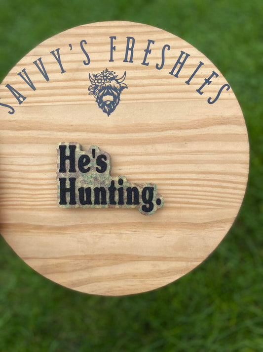 He's Hunting Silicone Freshie Mold - Red River Mold Co