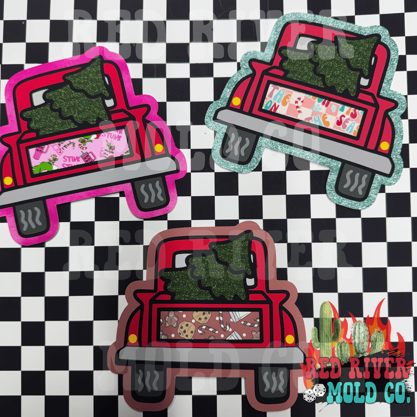 Hey Lo Freshie Co Christmas Tree Truck cardstock grab bag - Red River Mold Co