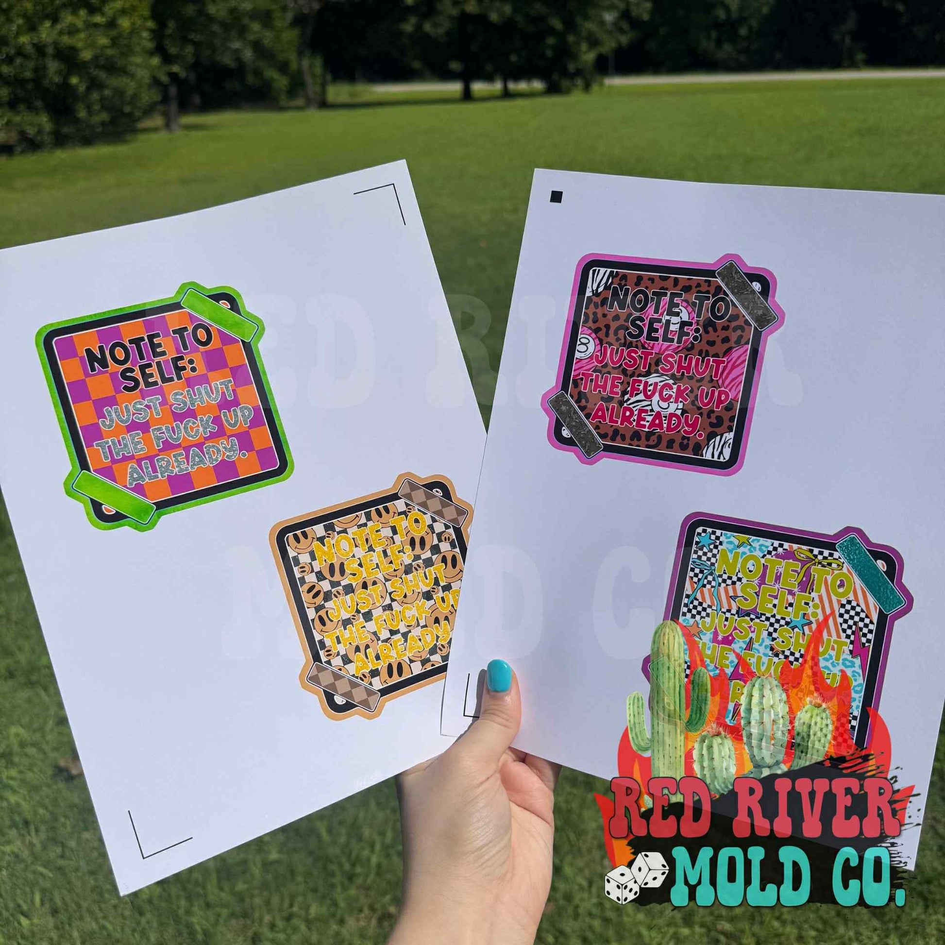 Hey Lo Freshie Co Note To Self cardstock grab bag - Red River Mold Co