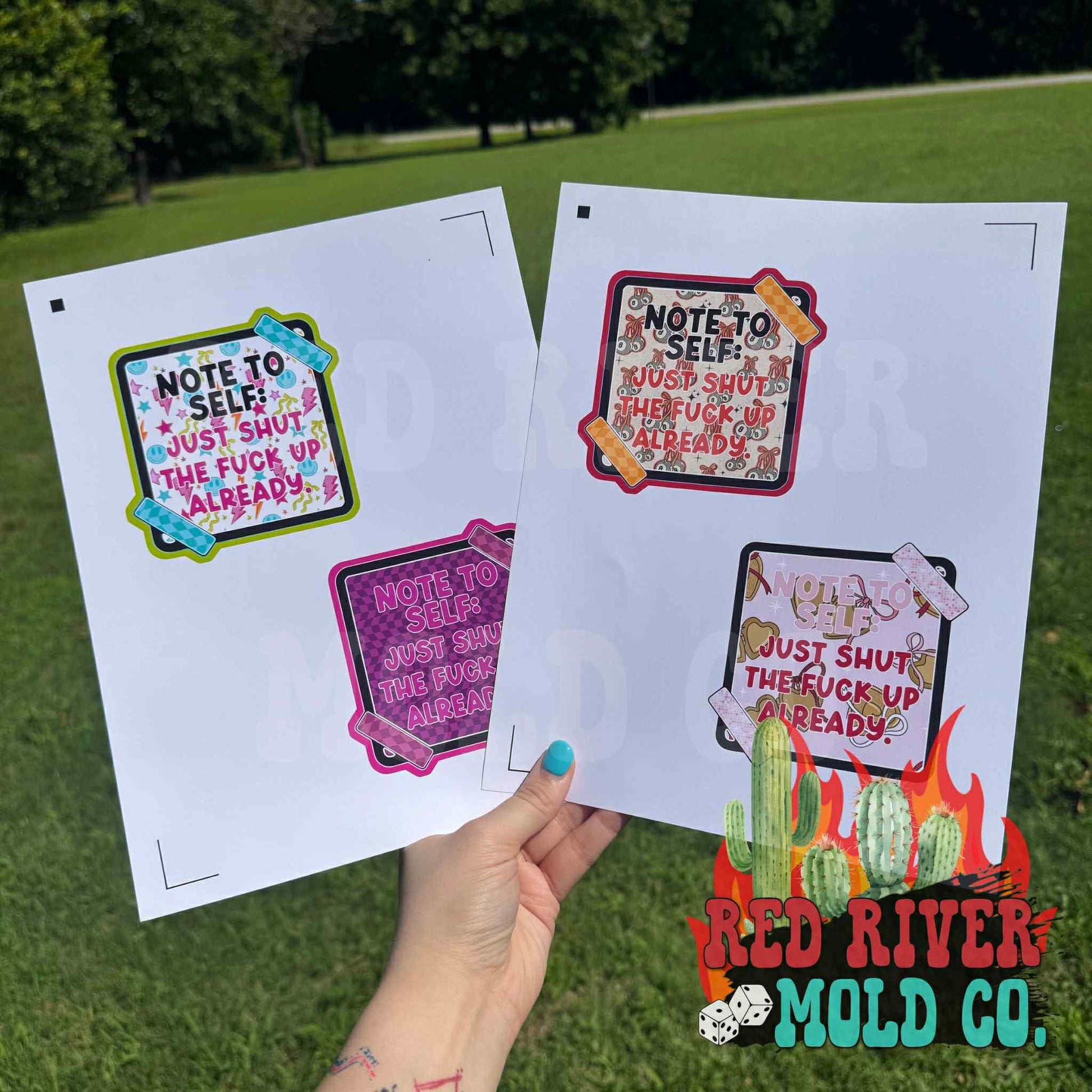 Hey Lo Freshie Co Note To Self cardstock grab bag - Red River Mold Co