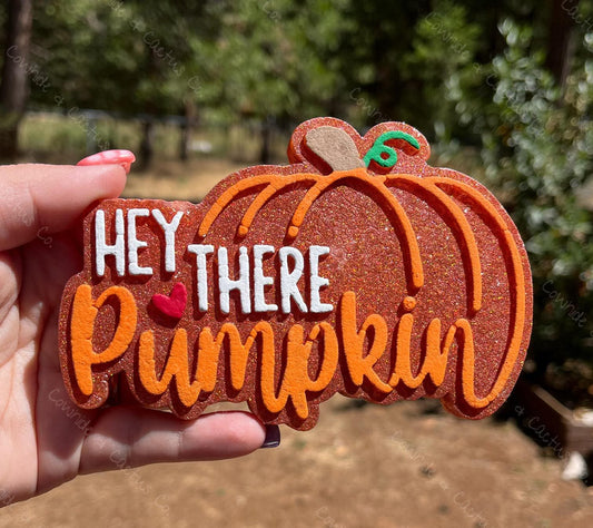 Hey There Pumpkin Silicone Freshie Mold - Red River Mold Co