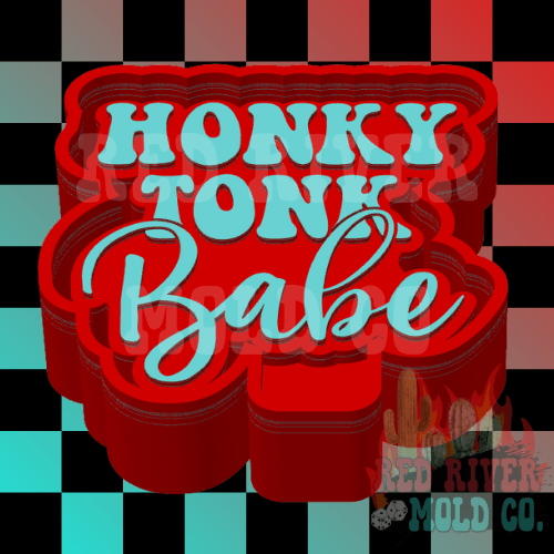 Honkey Tonk Babe Silicone Freshie Mold - Red River Mold Co