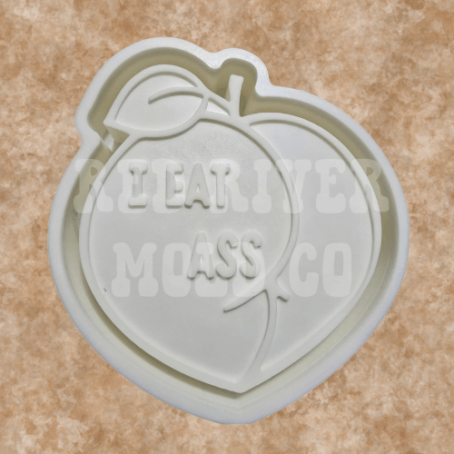 I eat a** Peach Silicone Freshie Mold - Red River Mold Co