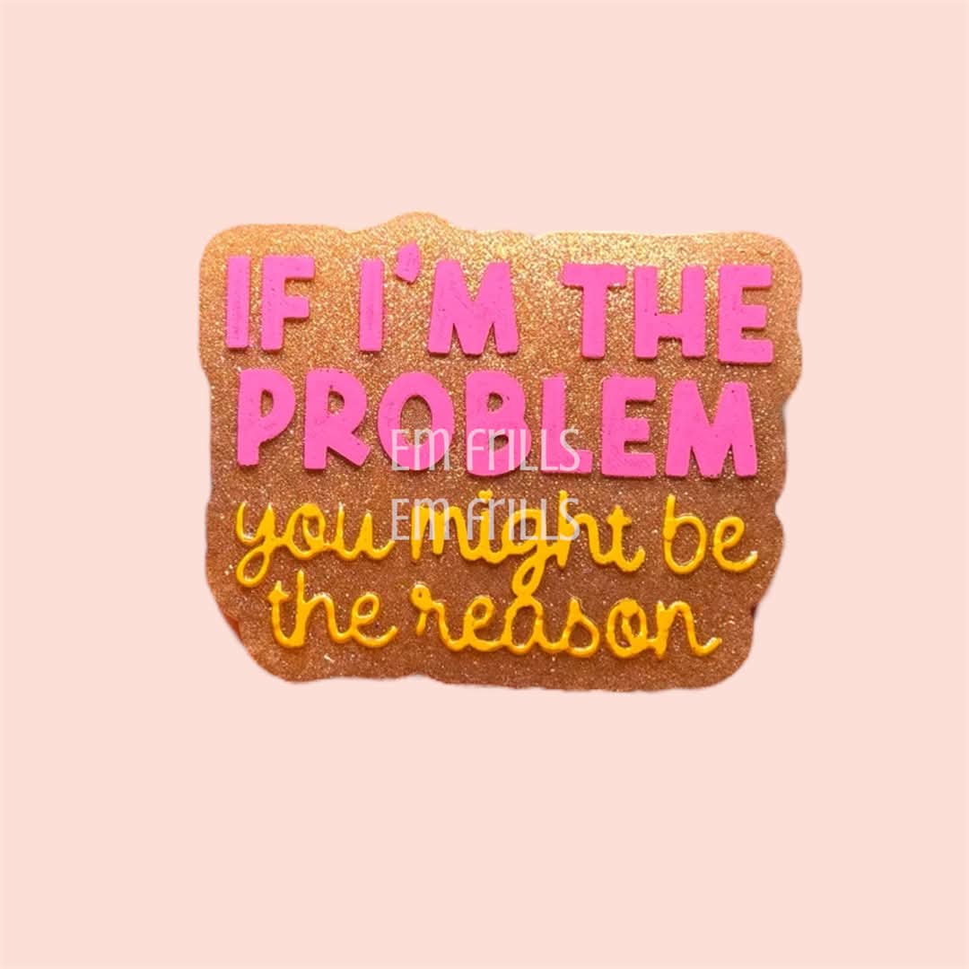 If I'm The Problem You Might Just Be The Reason Silicone Freshie Mold - Red River Mold Co