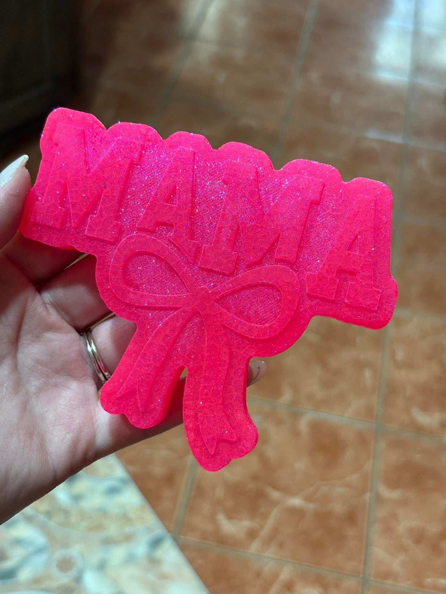MAMA With A Bow Silicone Freshie Mold - Red River Mold Co