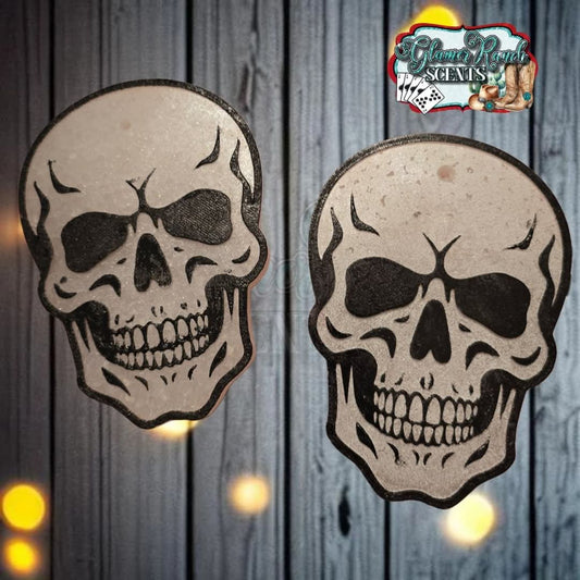 Manly Skull Silicone Freshie Mold - Red River Mold Co