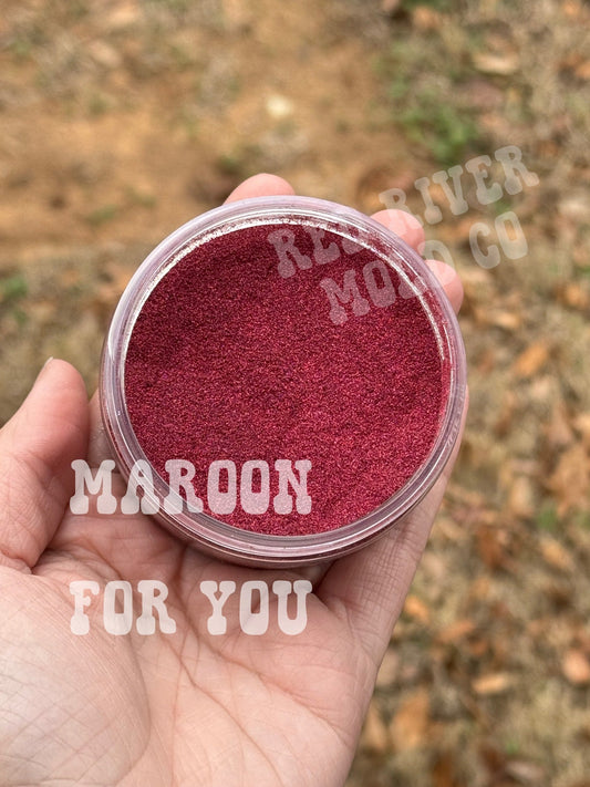 Maroon for you Premium Ultra Fine Glitter Dust (1/256) Holographic - Red River Mold Co