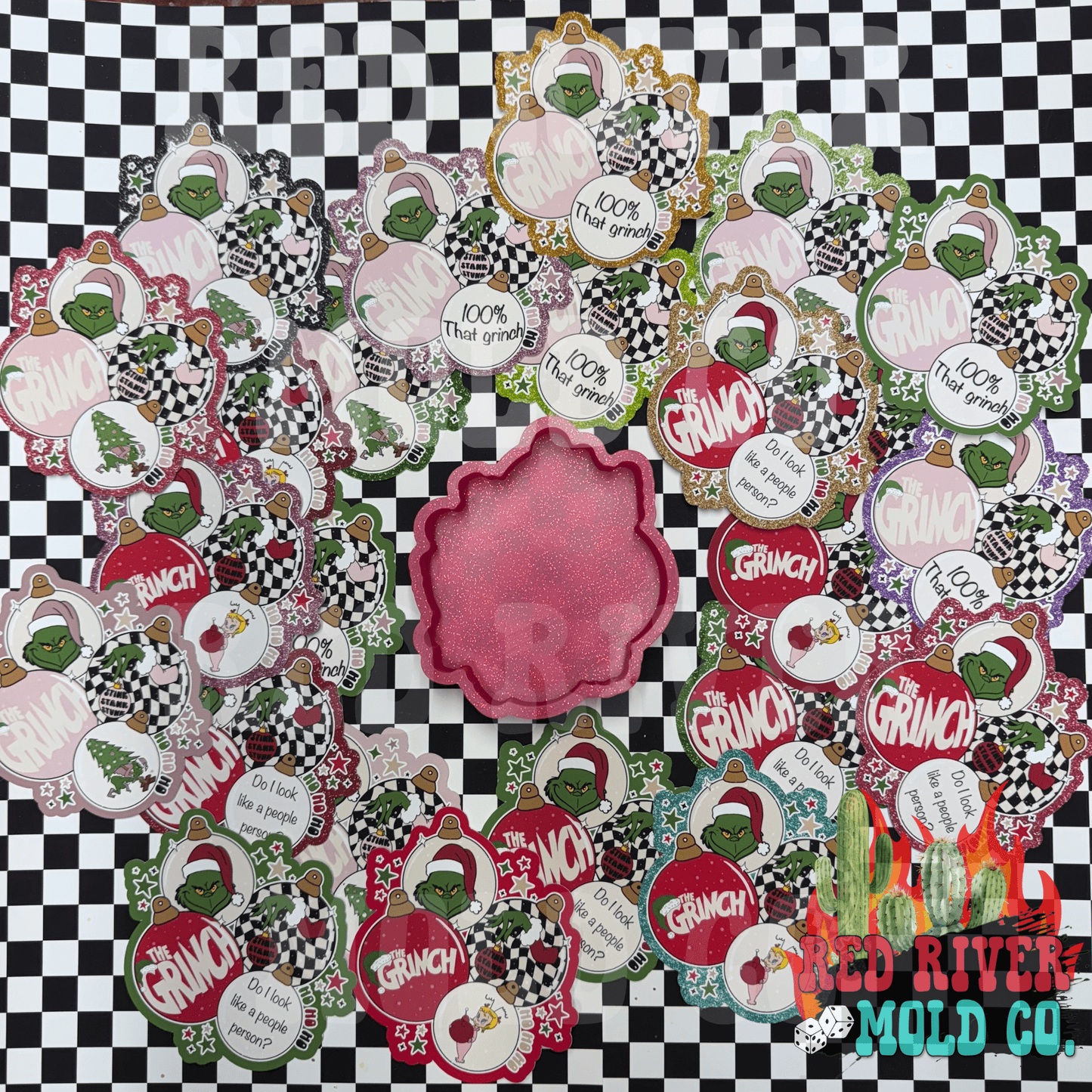 Mean One Ornament Mold & Cardstock Bundle - Red River Mold Co