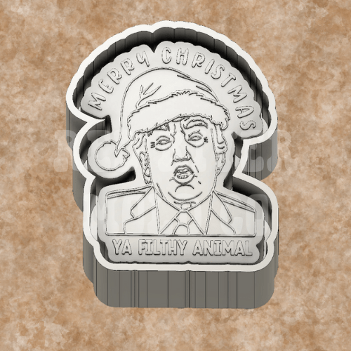 Merry Christmas Ya Filthy Animal Freshie Mold RRMC Exclusive - Red River Mold Co