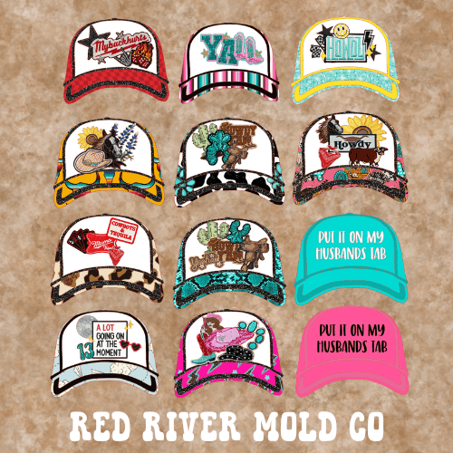 Michelle’s Trucker Hat cardstock grab bag - Red River Mold Co