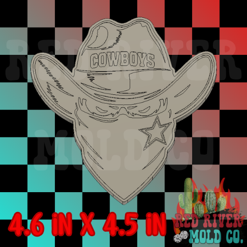 Cowboys Cowboy Silicone Freshie Mold