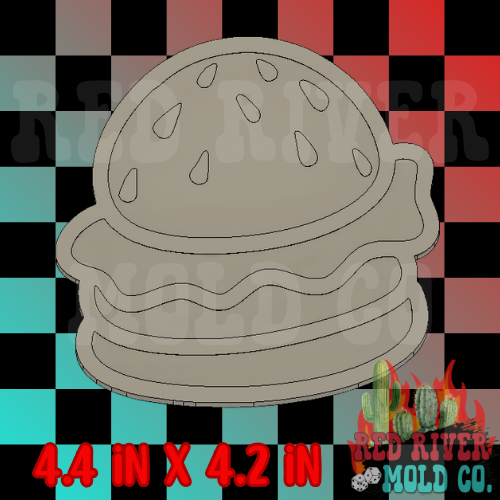 Hamburger Silicone Freshie Mold