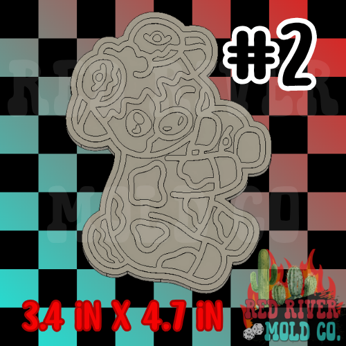 Donut Cow #2 Silicone Freshie Mold