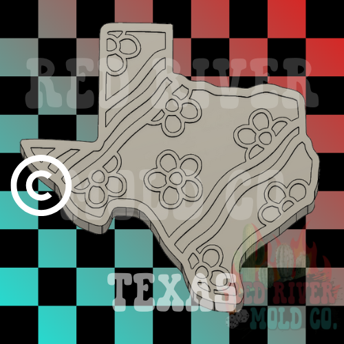 Groovy Texas Silicone Freshie Mold (COPYRIGHT PROTECTED)