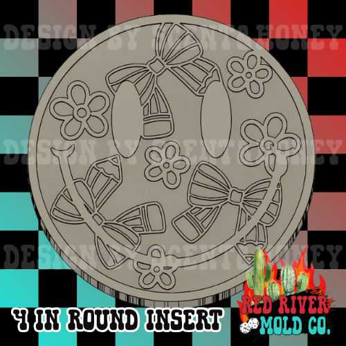 4 in Round Silicone Freshie Mold and inserts