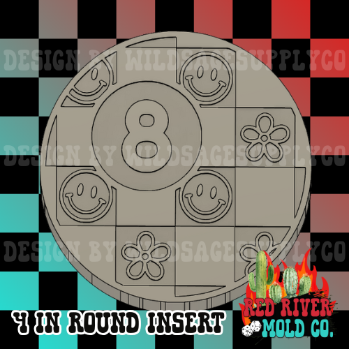 4 in Round Silicone Freshie Mold and inserts