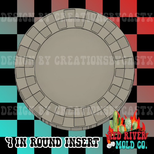 4 in Round Silicone Freshie Mold and inserts