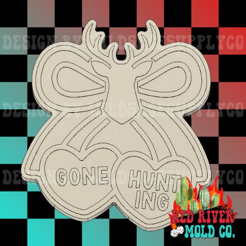 Gone Hunting Heart Cherries with a Bow Silicone Freshie Mold