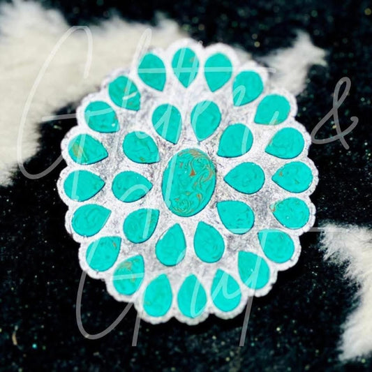 Multi Gem Turquoise Squash Silicone Freshie Mold - Red River Mold Co