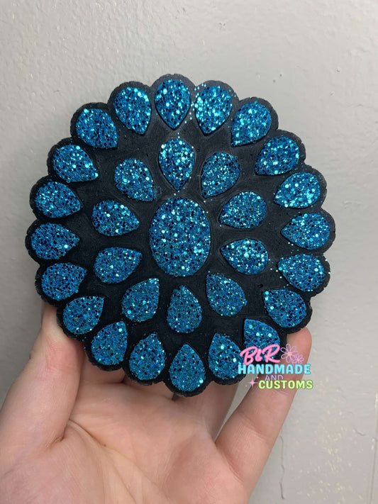 Multi Gem Turquoise Squash Silicone Freshie Mold - Red River Mold Co