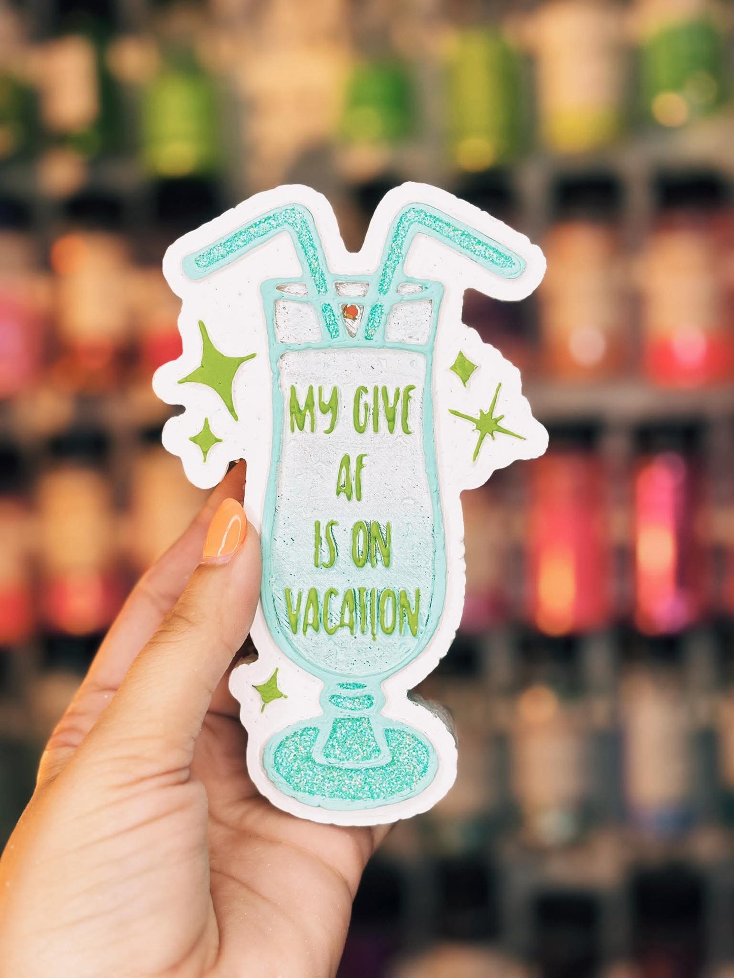 My Give AF is On Vacation Silicone Freshie Mold RRMC Exclusive - Red River Mold Co