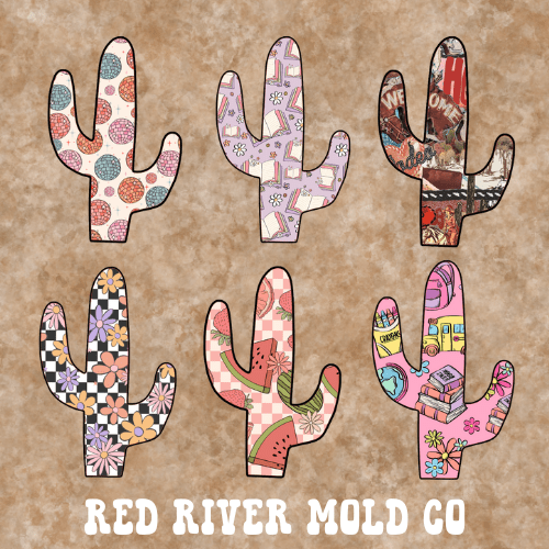 Natollie's Creation's Large Cactus cardstock grab bag - Red River Mold Co