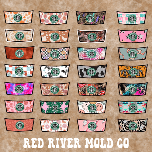 Natollie's Creation's Latte Cup Sleeve cardstock grab bag - Red River Mold Co
