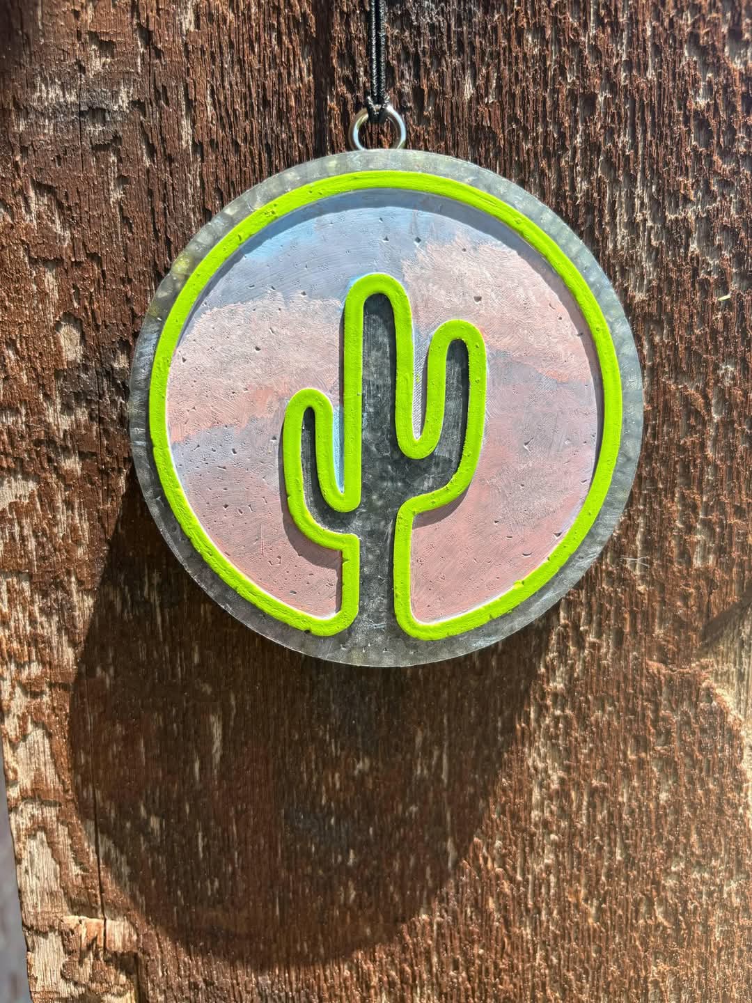 Neon Cactus Round Silicone Freshie Mold - Red River Mold Co