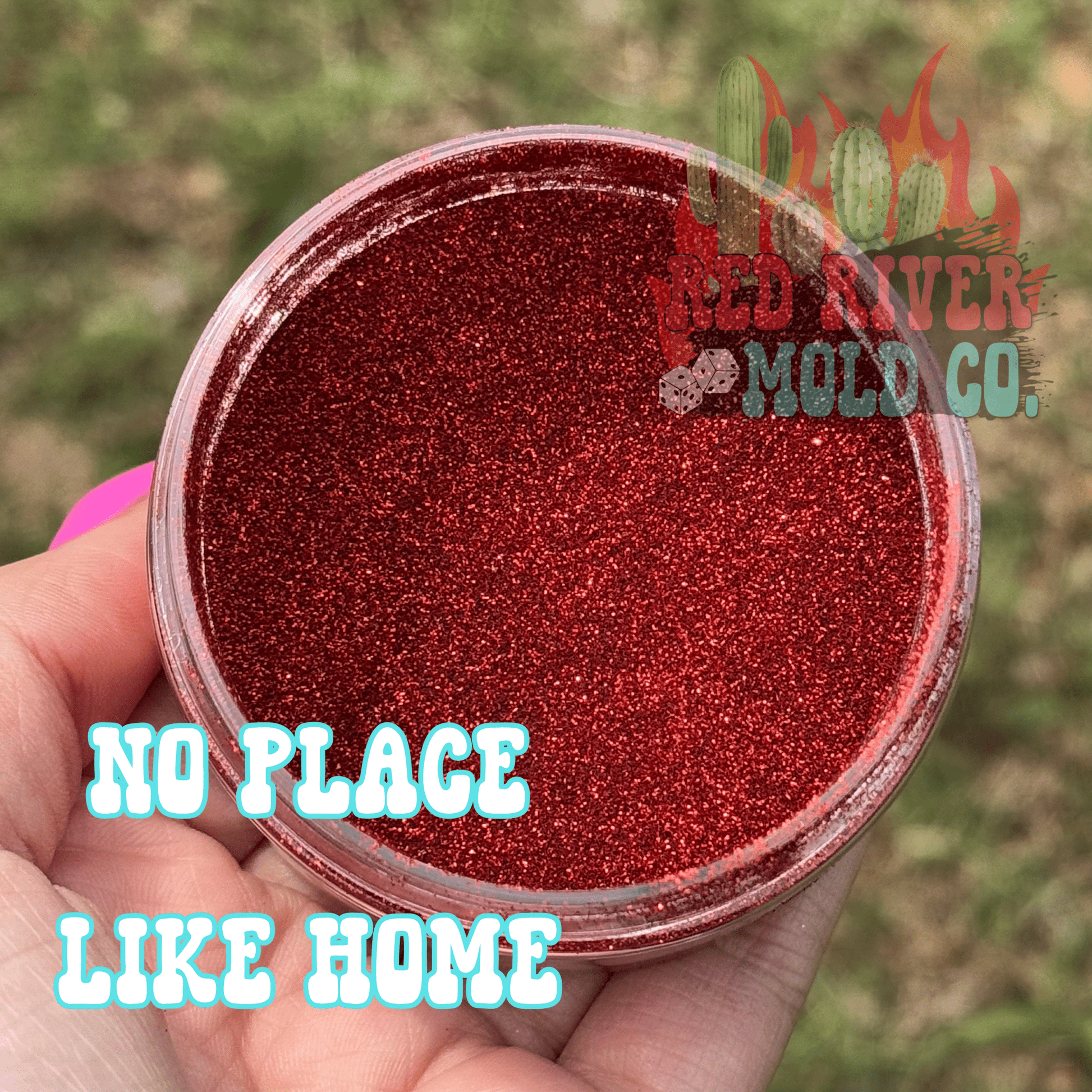 No Place Like Home Premium Ultra Fine Glitter Dust (1/256) Metallic - Red River Mold Co