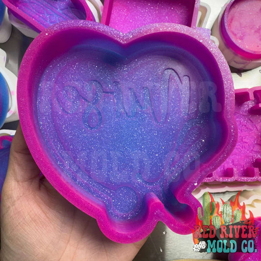 Nurse Heart Silicone Freshie Mold - Red River Mold Co