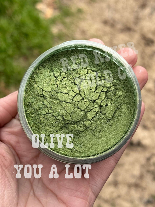 Olive You A Lot Premium Mica Powder - Red River Mold Co