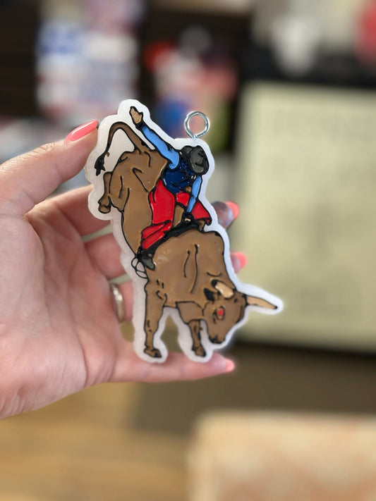 PBR Bull Rider Silicone Freshie Mold - Red River Mold Co