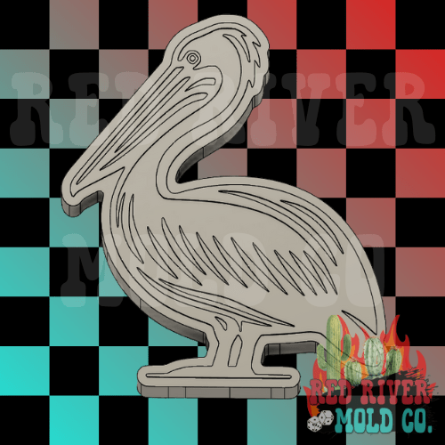 Pelican Silicone Freshie Mold - Red River Mold Co