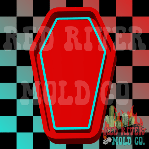 Plain Coffin Silicone Freshie Mold - Red River Mold Co