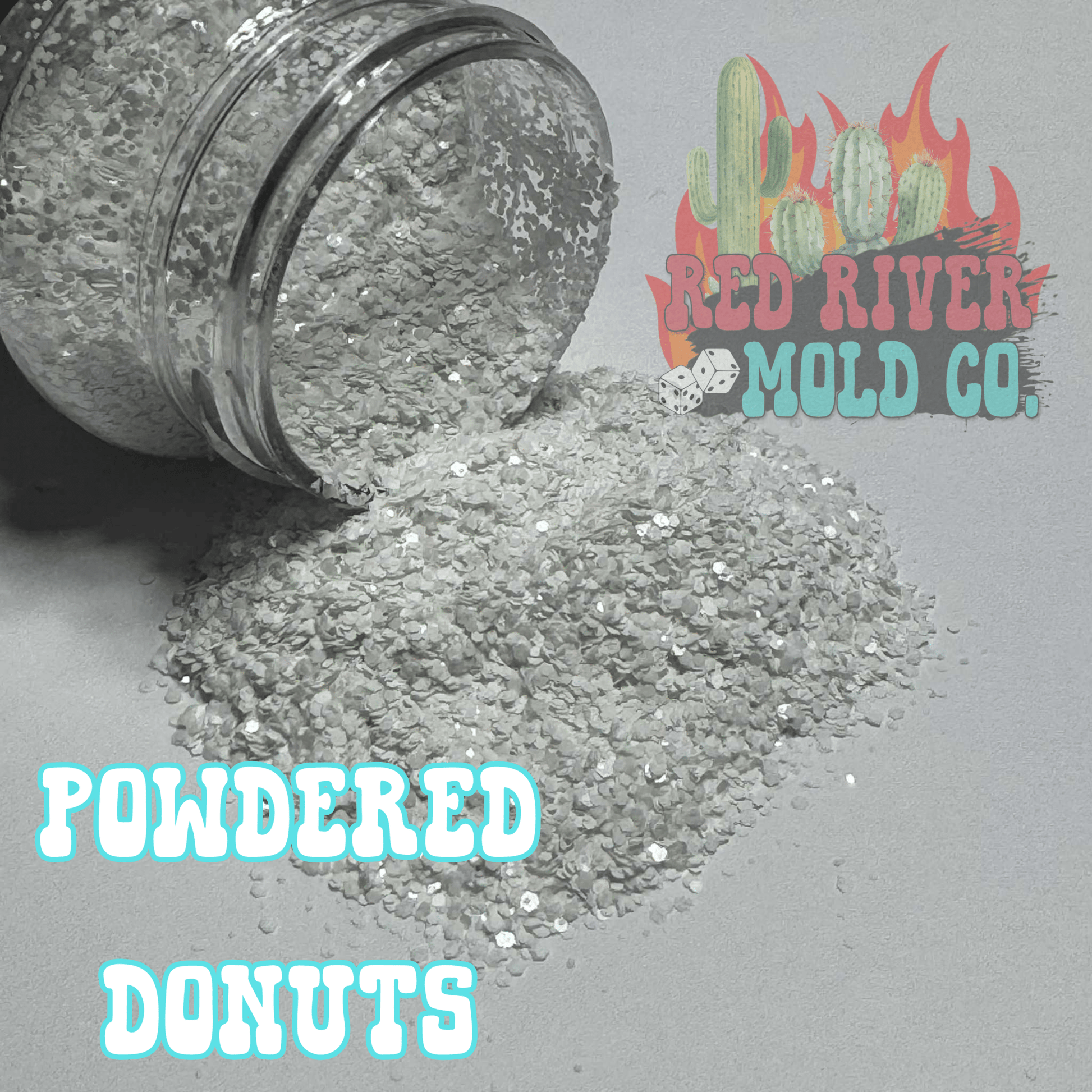 Powdered Donuts Premium Mini Chunky Glitter (Metallic) - Red River Mold Co